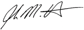 John's signature