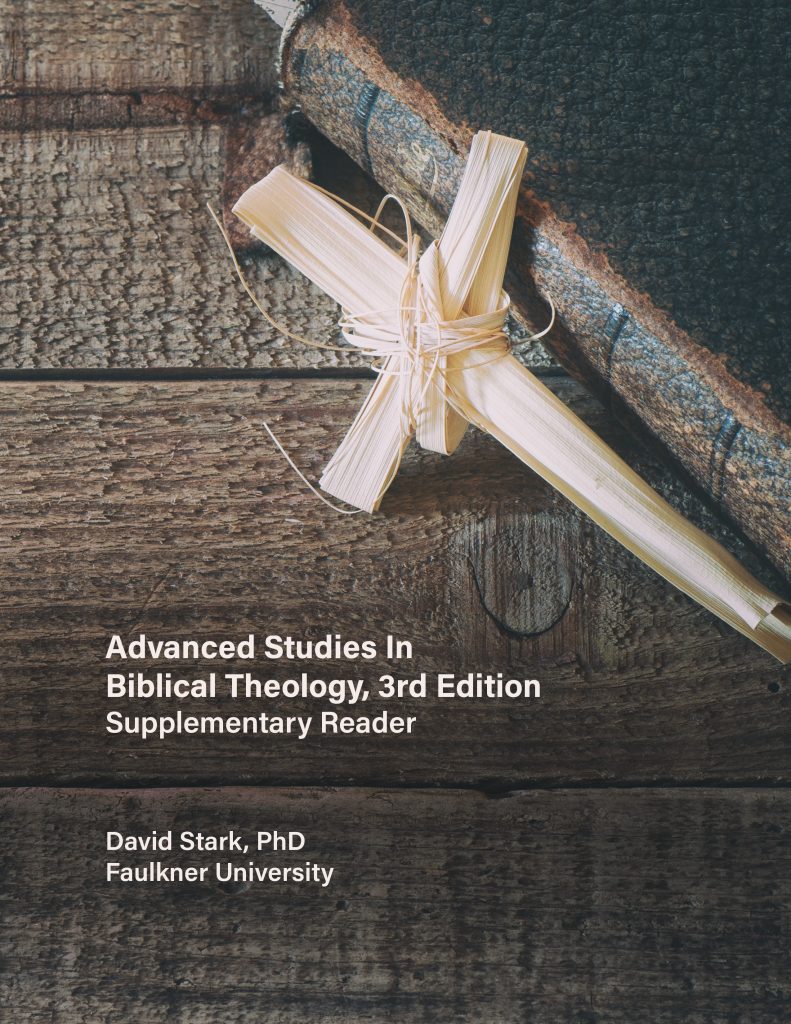 Advanced Studies In Biblical Theology: Supplementary Reader – 3rd Ed ...